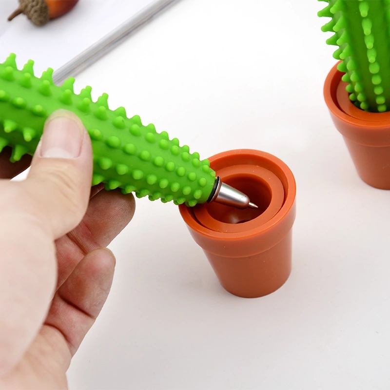 Japanese And Korean Creative Stationery Cactus Bonsai Ballpoint Pen Cute Fashion Office Supplies Desk Pen