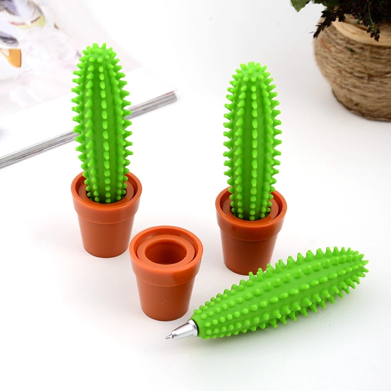 Japanese And Korean Creative Stationery Cactus Bonsai Ballpoint Pen Cute Fashion Office Supplies Desk Pen