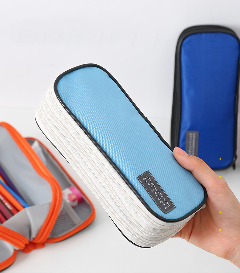 Latest  canvas cute packing  pencil pouch gift felt pen zipper canvas bag new pencil box