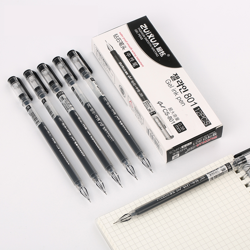 0.38mm Diamond Tip Office Signature Pen Large Capacity Elementary and Middle School Students  Gel pen