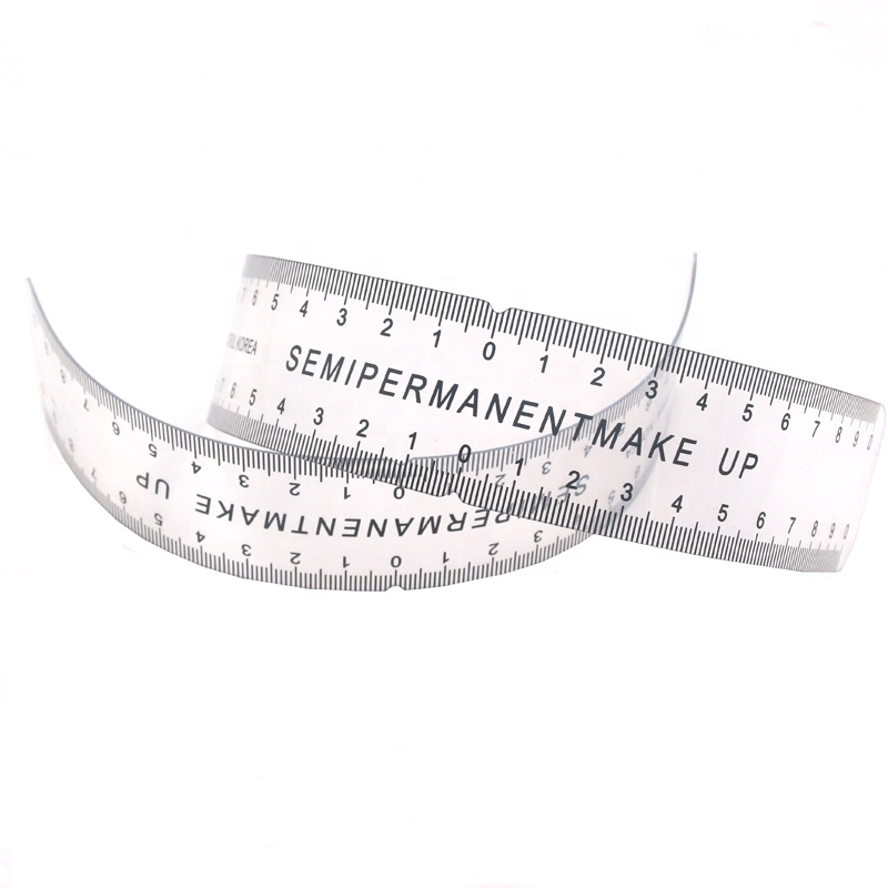 Plastic Eyebrow Soft Ruler Microblading Eyebrow Mapping Ruler