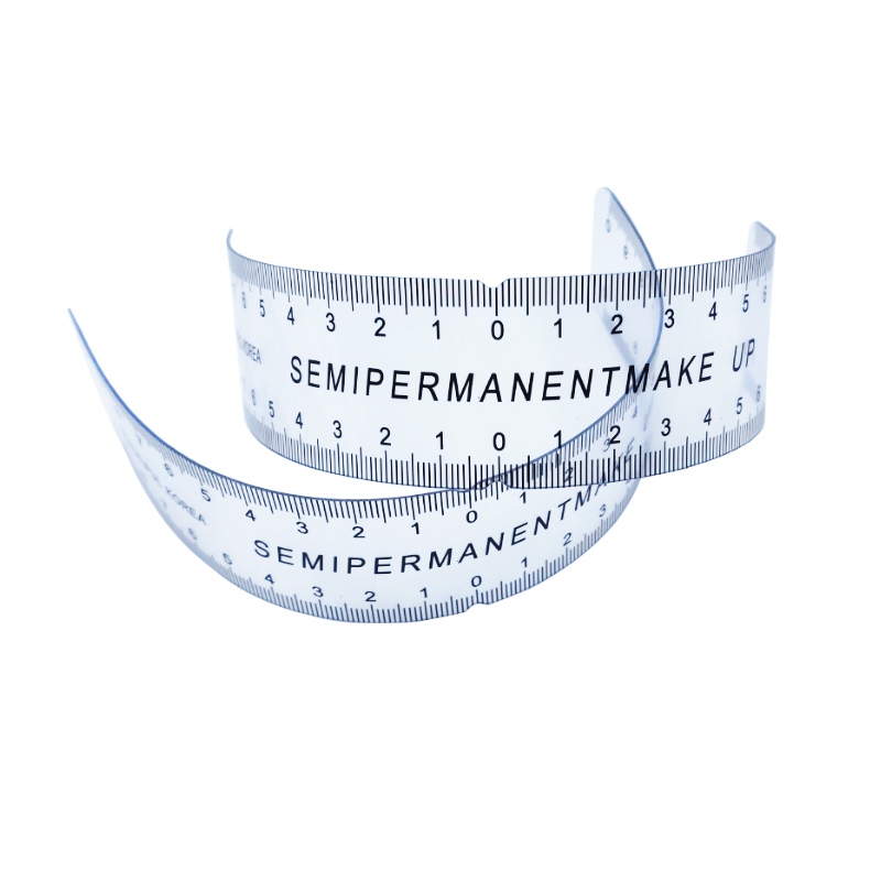 Plastic Eyebrow Soft Ruler Microblading Eyebrow Mapping Ruler