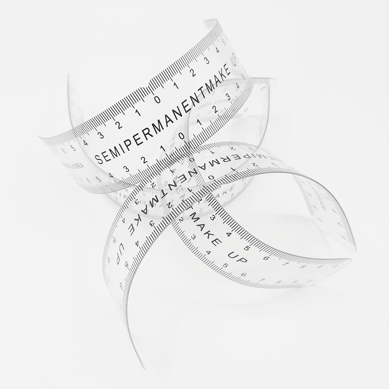 Plastic Eyebrow Soft Ruler Microblading Eyebrow Mapping Ruler