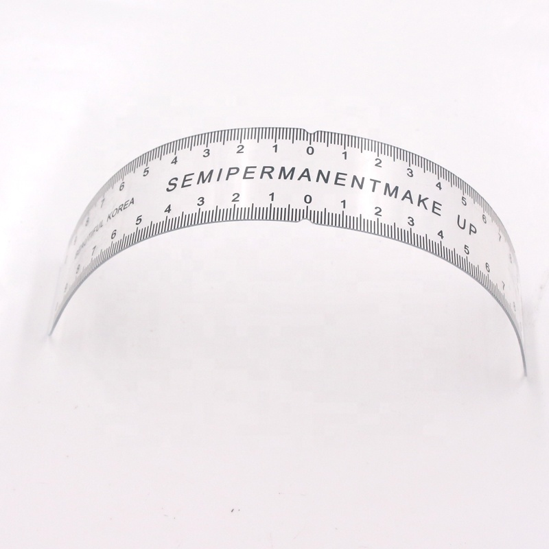 Plastic Eyebrow Soft Ruler Microblading Eyebrow Mapping Ruler