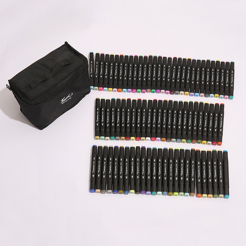 Art Supplies Dual Tip Alcohol Based 80 Colors Marker Pen Art Drawing Set for Sketching