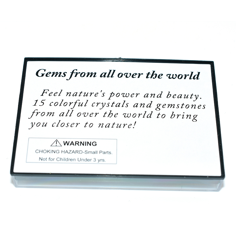 15pcs Irregular Natural Stone Mineral Gemstone Rock Educational Collection Set For Home Decorations