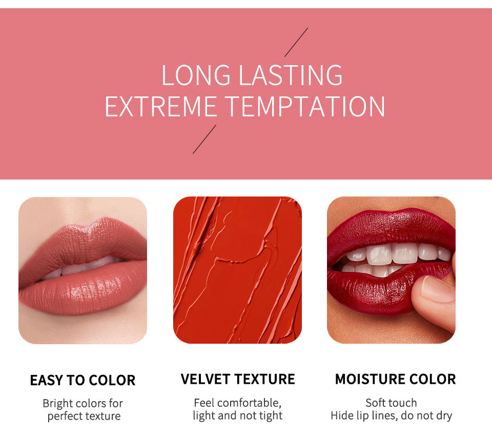 IBCCCNDC Cosmetics Matte Lipstick High Gloss Lip Make Up Lips Crayons Long Lasting Waterproof Lipsticks 12 Colors