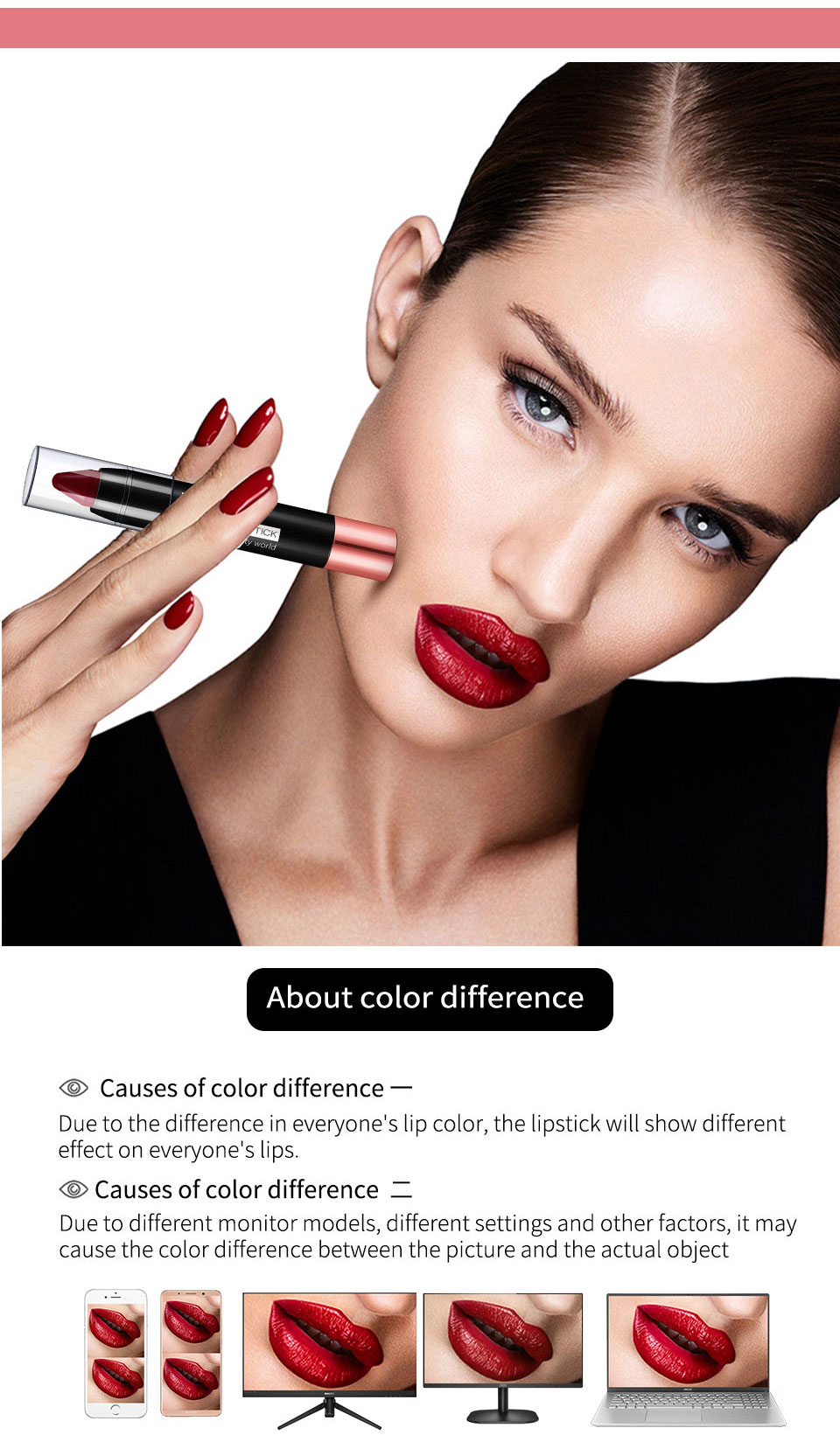 IBCCCNDC Cosmetics Matte Lipstick High Gloss Lip Make Up Lips Crayons Long Lasting Waterproof Lipsticks 12 Colors