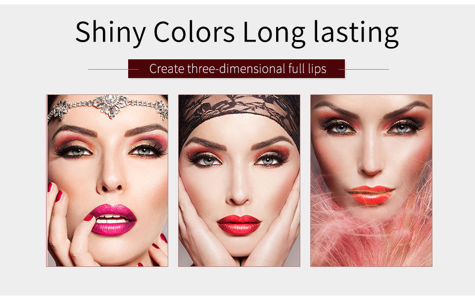 IBCCCNDC Cosmetics Matte Lipstick High Gloss Lip Make Up Lips Crayons Long Lasting Waterproof Lipsticks 12 Colors
