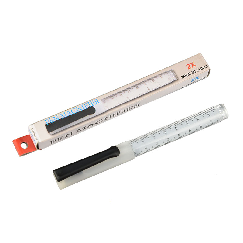 Measuring rulers with magnifying lens with pen style for 