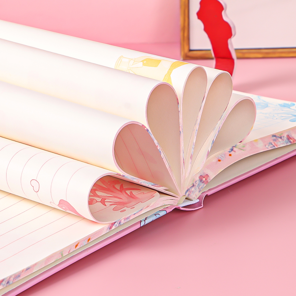 Cartoon Notebook Kawaii Girl Note Book Diary Journal Magnetic cute Notebook