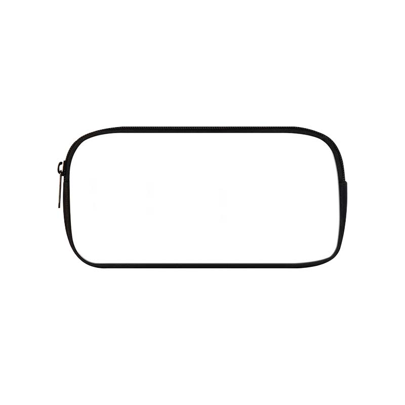 Sublimation Blank Canvas Pencil Case With Zipper Sublimation Heat Transfer Printing DIY Pencil Bag