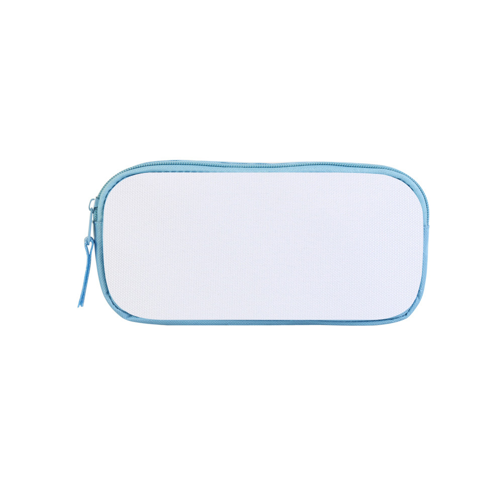 Sublimation Blank Canvas Pencil Case With Zipper Sublimation Heat Transfer Printing DIY Pencil Bag