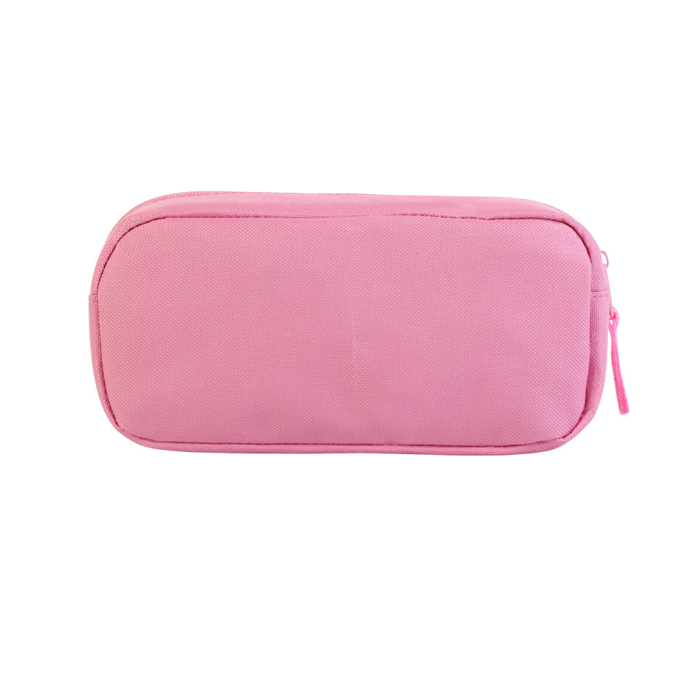 Sublimation Blank Canvas Pencil Case With Zipper Sublimation Heat Transfer Printing DIY Pencil Bag