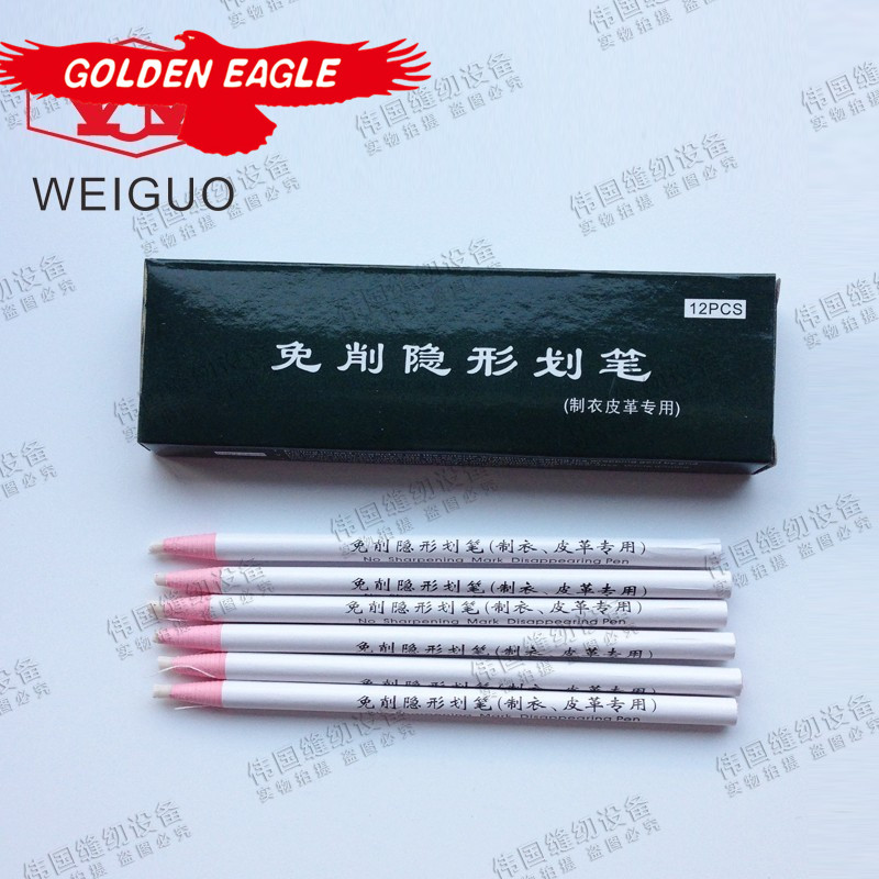 Special white leather garment cut free disappear pen stroke disappear pull tailoring with crayons