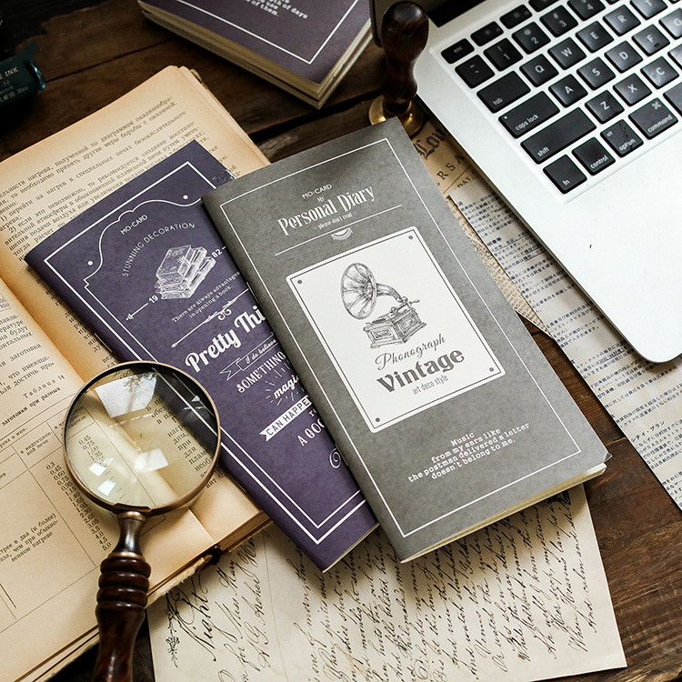 Retro TN Pocket Inner Core Book Series Creative Cute Small Size A6 Notebook