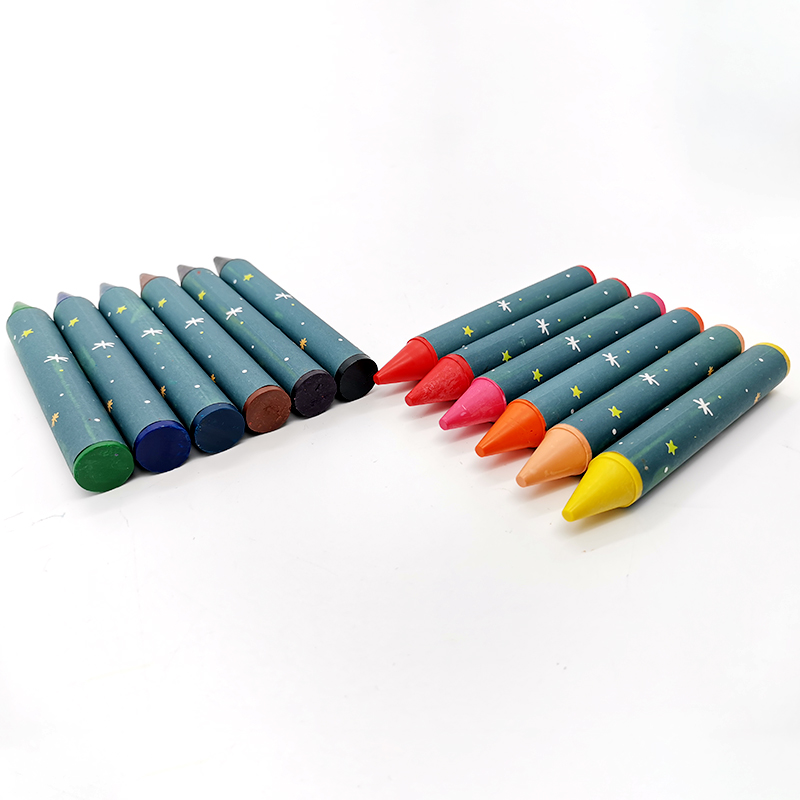 12 colored jumbo wax crayon professional non toxic kids coloring fat crayons set for children