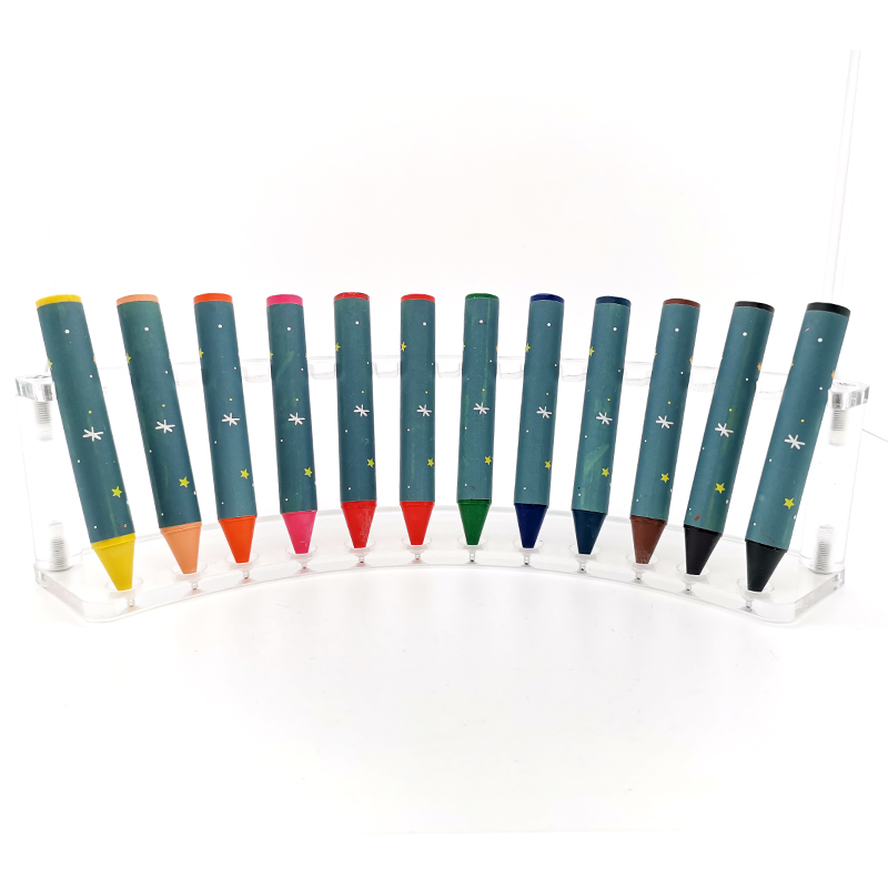 12 colored jumbo wax crayon professional non toxic kids coloring fat crayons set for children