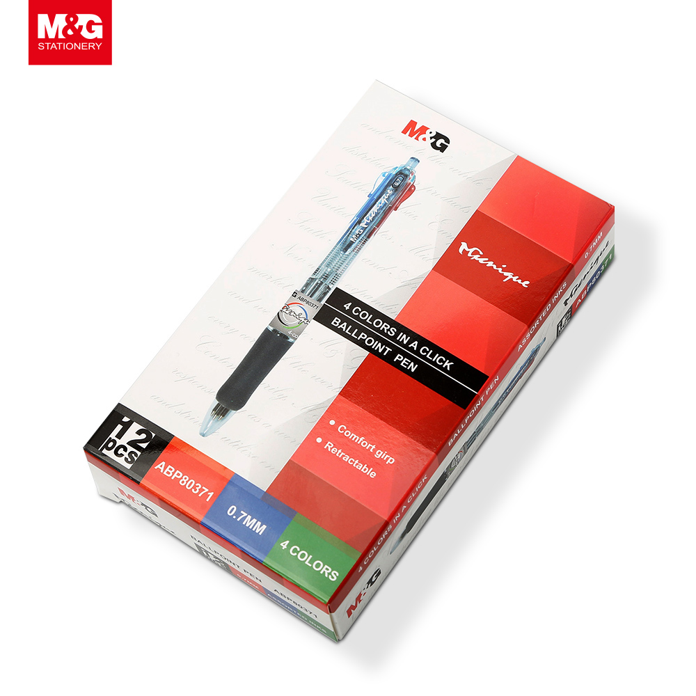 M&G 4 in 1 Ballpoint Pen MultiColor pen with Pencil Four Color pen with Stylus 4 color ballpen