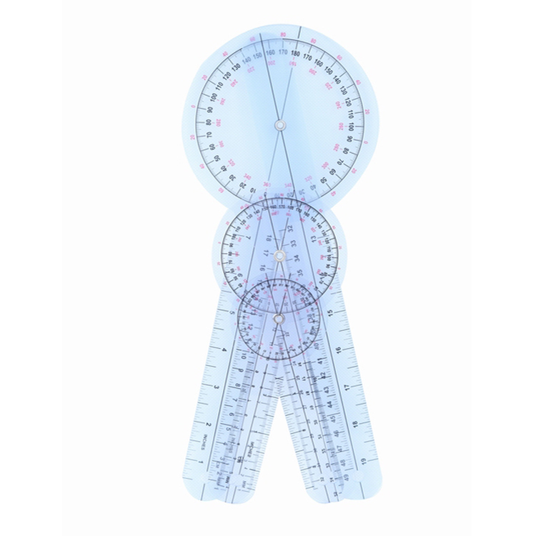 8 Inch Plastic Ruler Contact Angle Goniometer Ruler