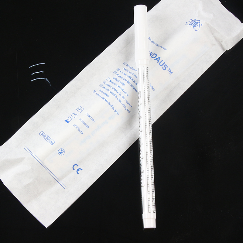 permanent makeup microblading supplies medical tattoo marker pen surgical skin marker pen with ruler