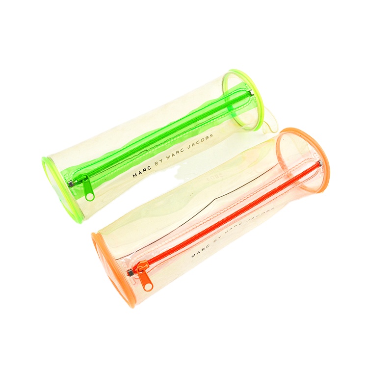 Nice price PVC transparent pencil cases with zipper PVC pencil pouch for children