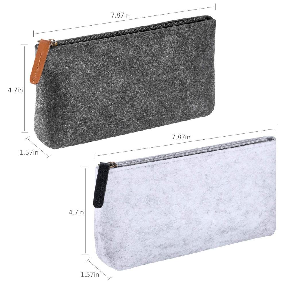 4 Piece Travel Bag Makeup Organizer Bag Felt Pen Sleeve