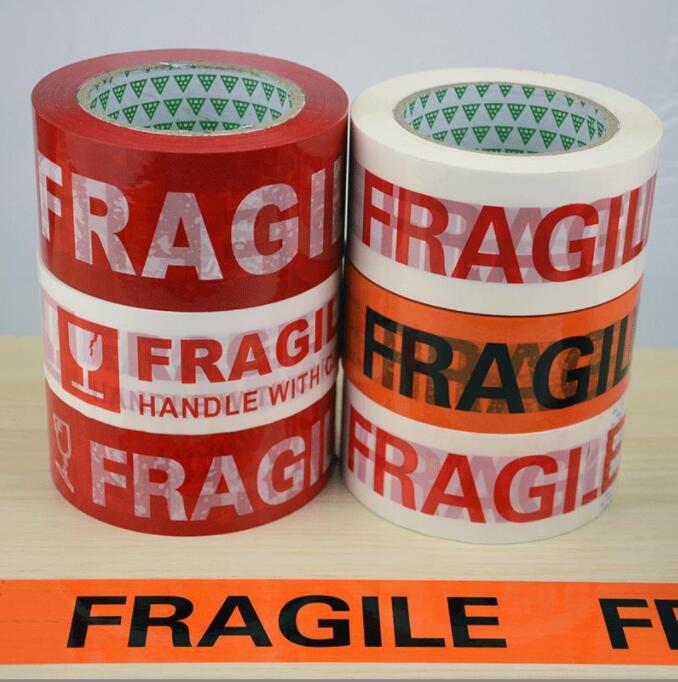fragile packing tape adhesive security box parcel packaging seal tape with 