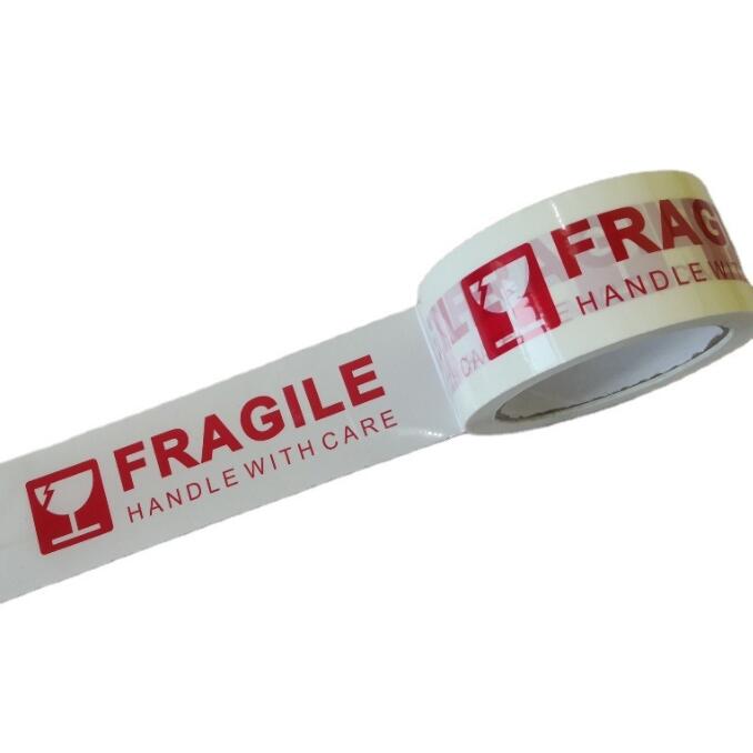 fragile packing tape adhesive security box parcel packaging seal tape with 