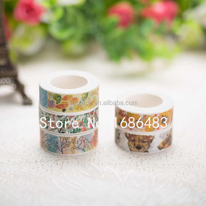 New patterns Japanese with colorful designs rice washi tape