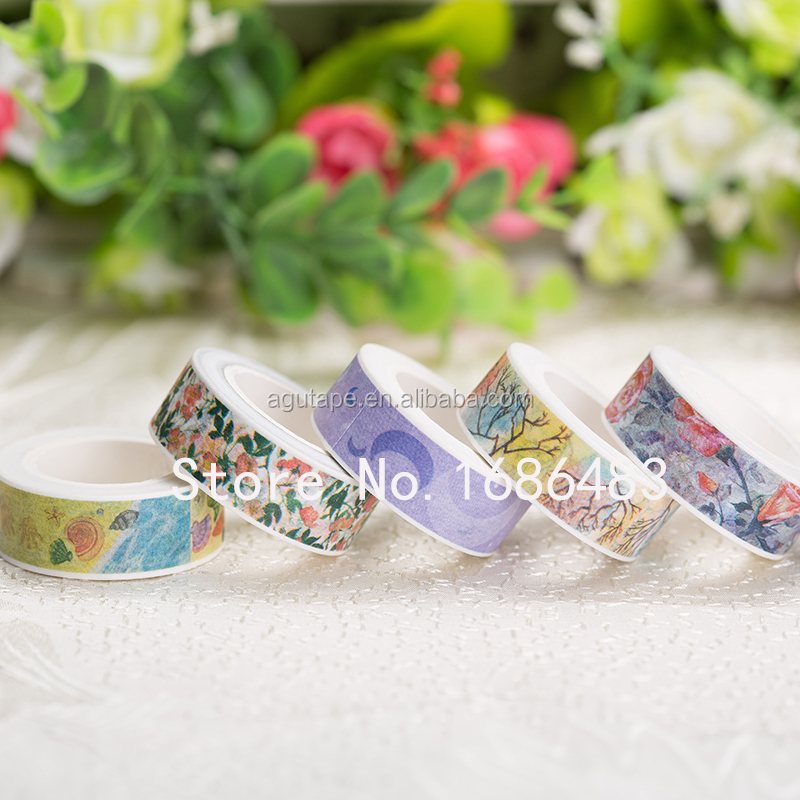 New patterns Japanese with colorful designs rice washi tape