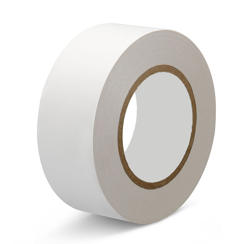 Tissue material sealing double sided tape for courier bags
