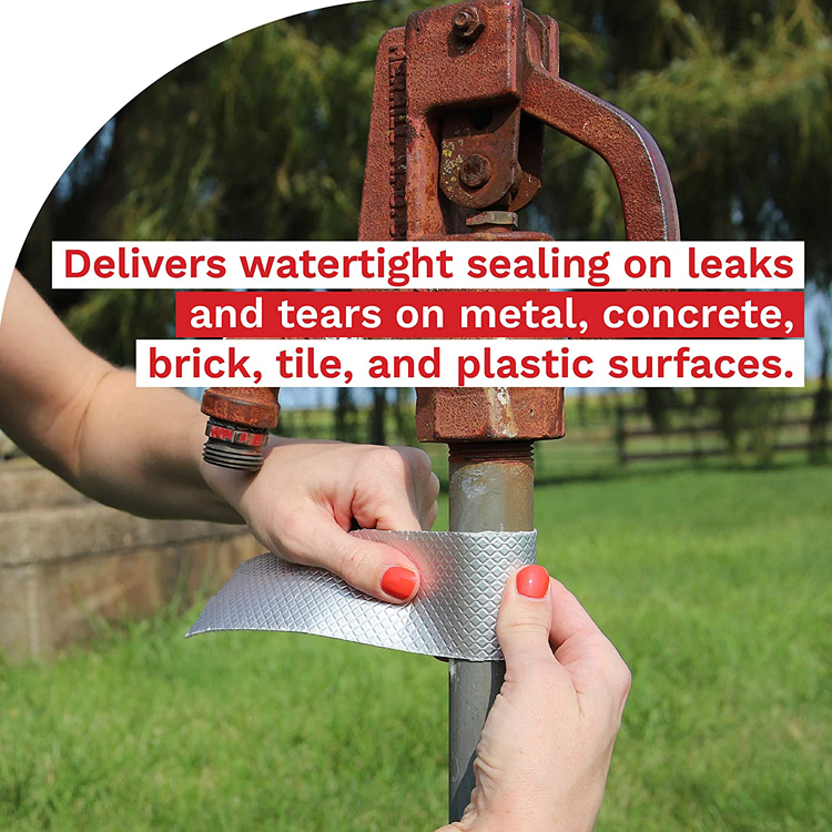 Butyl Rubber Sealing Tape Self Adhesive Bitumen Waterproof Tape Butyl Aluminium Foil Butyl Rubber Tape