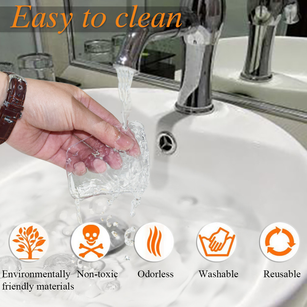 3mm Transparent Traceless Removable Square Sticky Nano Gel Double Sided Adhesive Tape