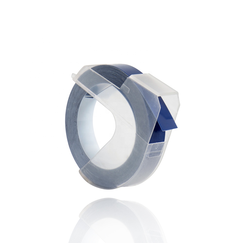 3D Embossing Label Tape Dark Blue Color 6mm*3m compatible for DYMO and MOTEX
