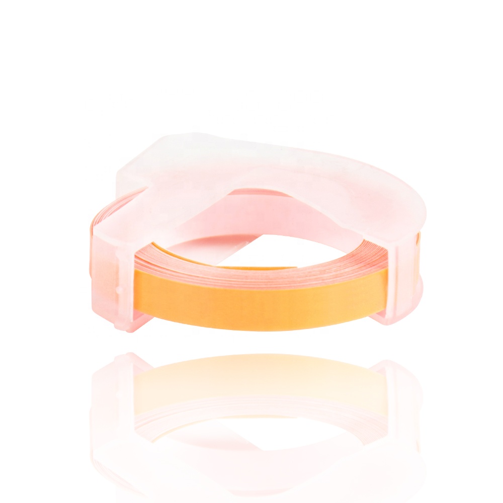 3D Embossing Label Tape Yellow Color 6mm*3m compatible for DYMO and MOTEX