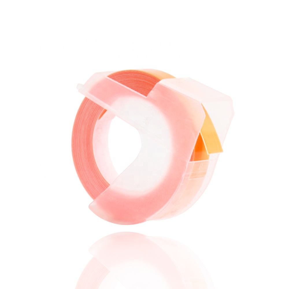 3D Embossing Label Tape Yellow Color 6mm*3m compatible for DYMO and MOTEX