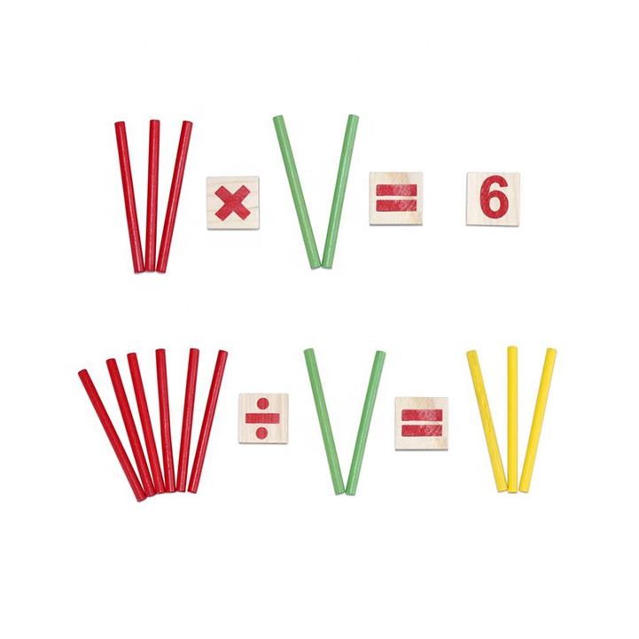 Hot sell les jouet hunter Montessori materiales wooden educational toys Early math toy Numerical Rods