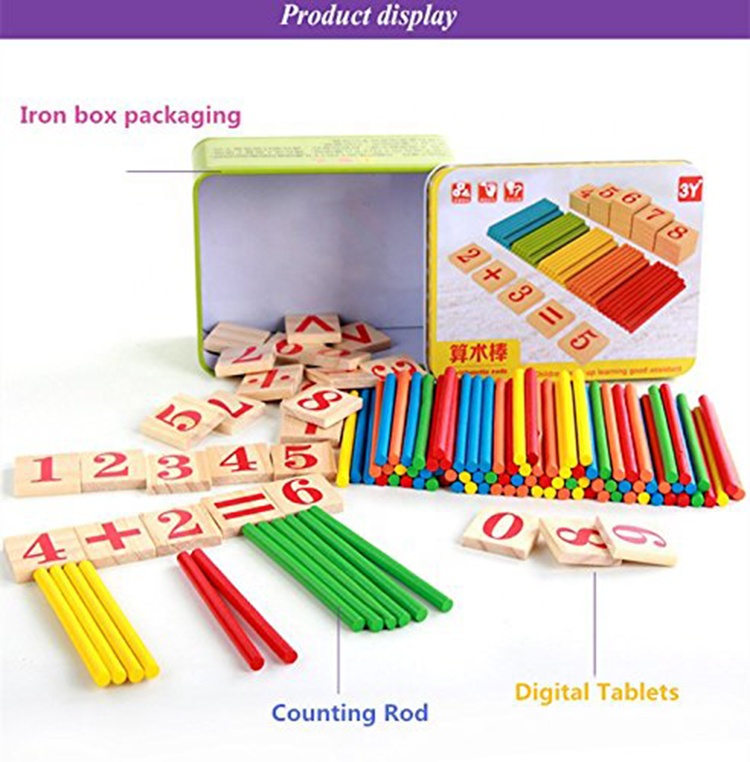Professional  educational calculate teaching aids montessoris math toys play kids games math materials