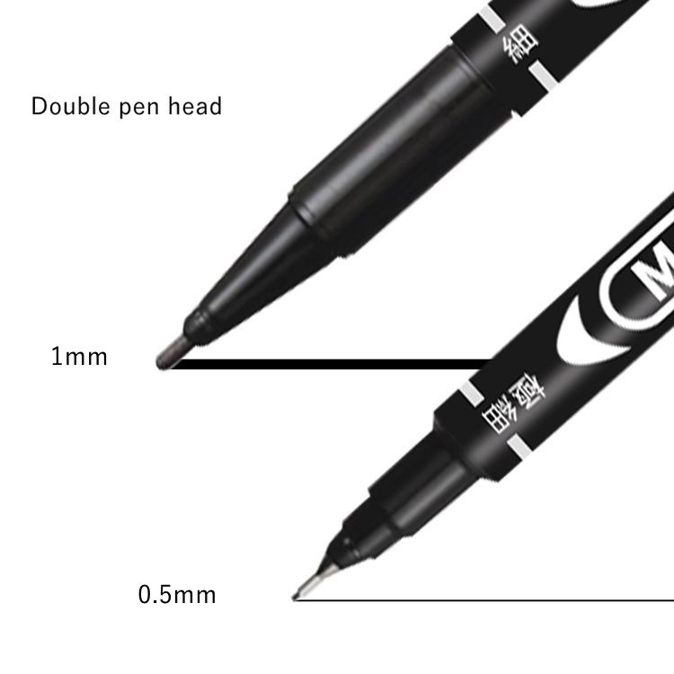 2022 Hot sale 10pcs double-ended marker pen permanent paper box packaging