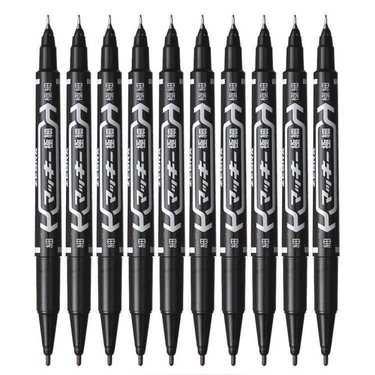 2022 Hot sale 10pcs double-ended marker pen permanent paper box packaging