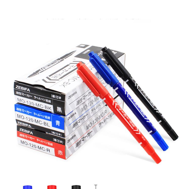 2022 Hot sale 10pcs double-ended marker pen permanent paper box packaging