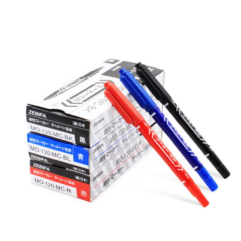 2022 Hot sale 10pcs double-ended marker pen permanent paper box packaging