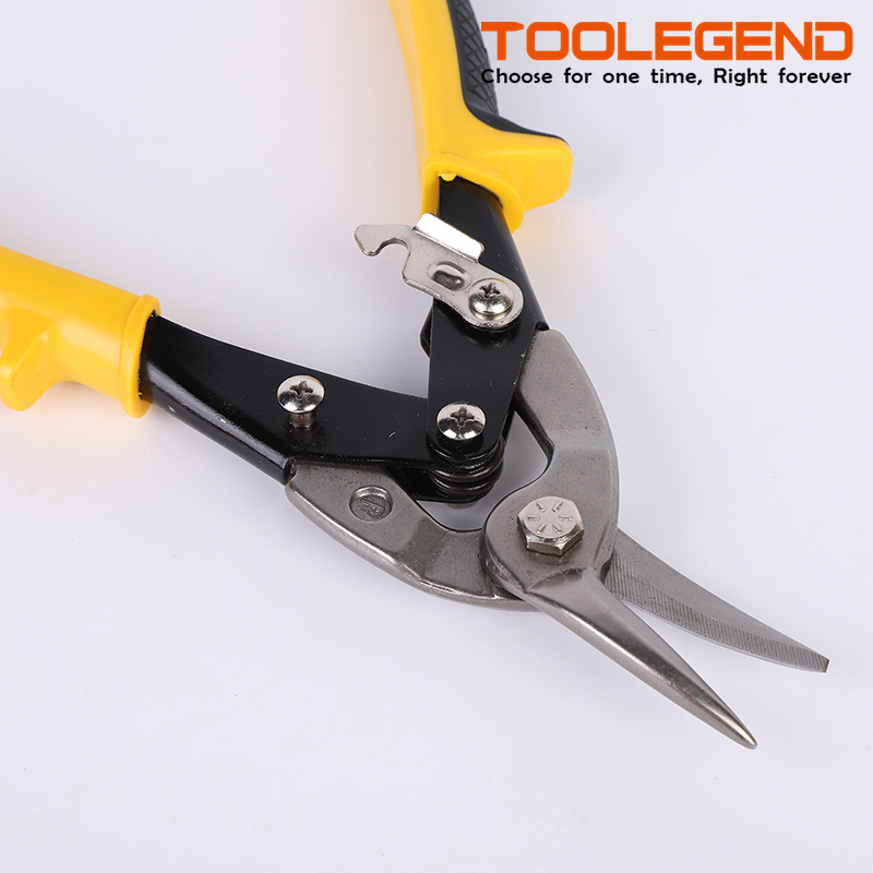 High Quality Aviation Tin Snip For Cutting Steel ALLOY Chrome Vanadium Material Professional Red Aviation Tin Snips