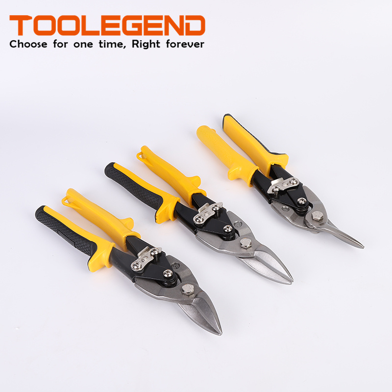 High Quality Aviation Tin Snip For Cutting Steel ALLOY Chrome Vanadium Material Professional Red Aviation Tin Snips