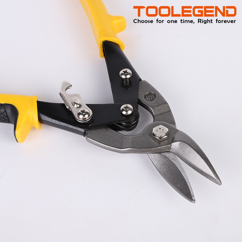 High Quality Aviation Tin Snip For Cutting Steel ALLOY Chrome Vanadium Material Professional Red Aviation Tin Snips
