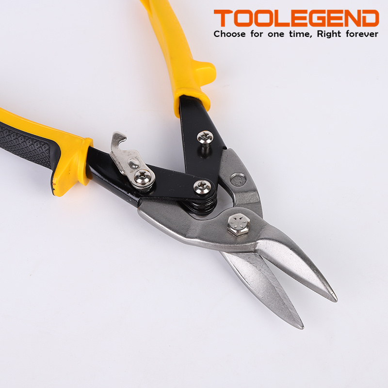 High Quality Aviation Tin Snip For Cutting Steel ALLOY Chrome Vanadium Material Professional Red Aviation Tin Snips