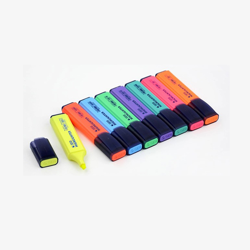 STA 8340 Multi Colored Loose Highlighter 8 Colors Set Marker Pens