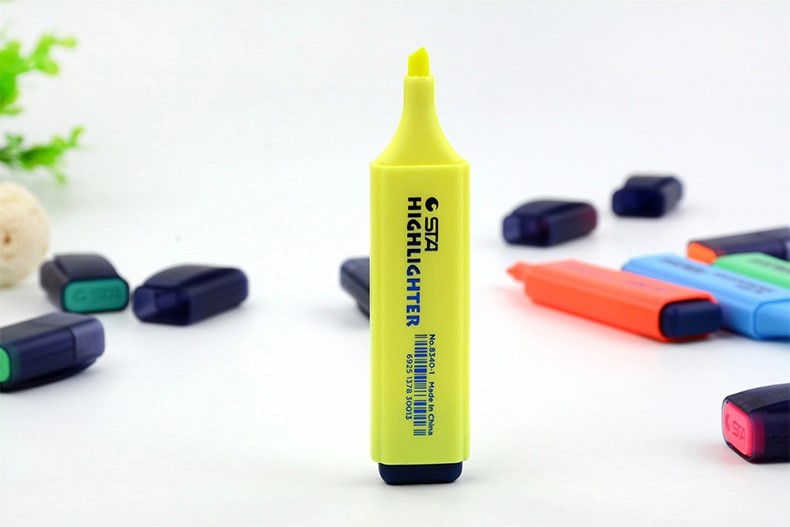 STA 8340 Multi Colored Loose Highlighter 8 Colors Set Marker Pens