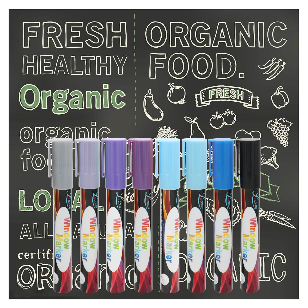 Round Head Slanted Head Fluorescent Pen Colored Marker Pens Set